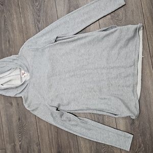 Grey pullover with open back